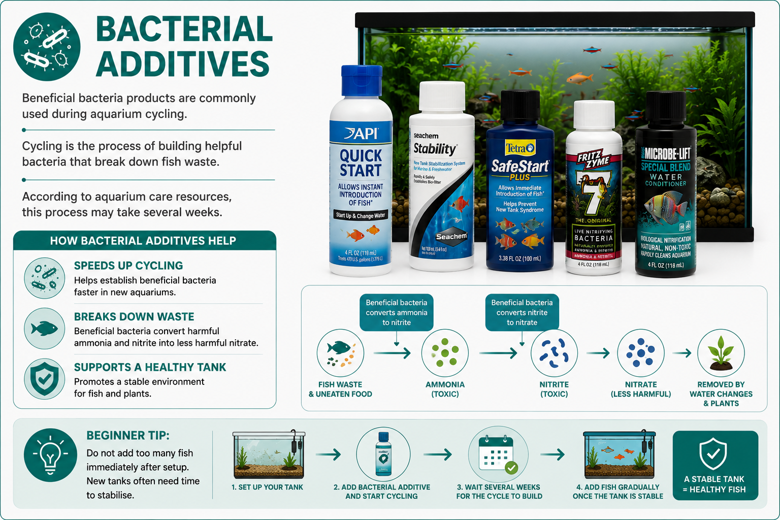 Aquarium Water Bacterial Additives Guide