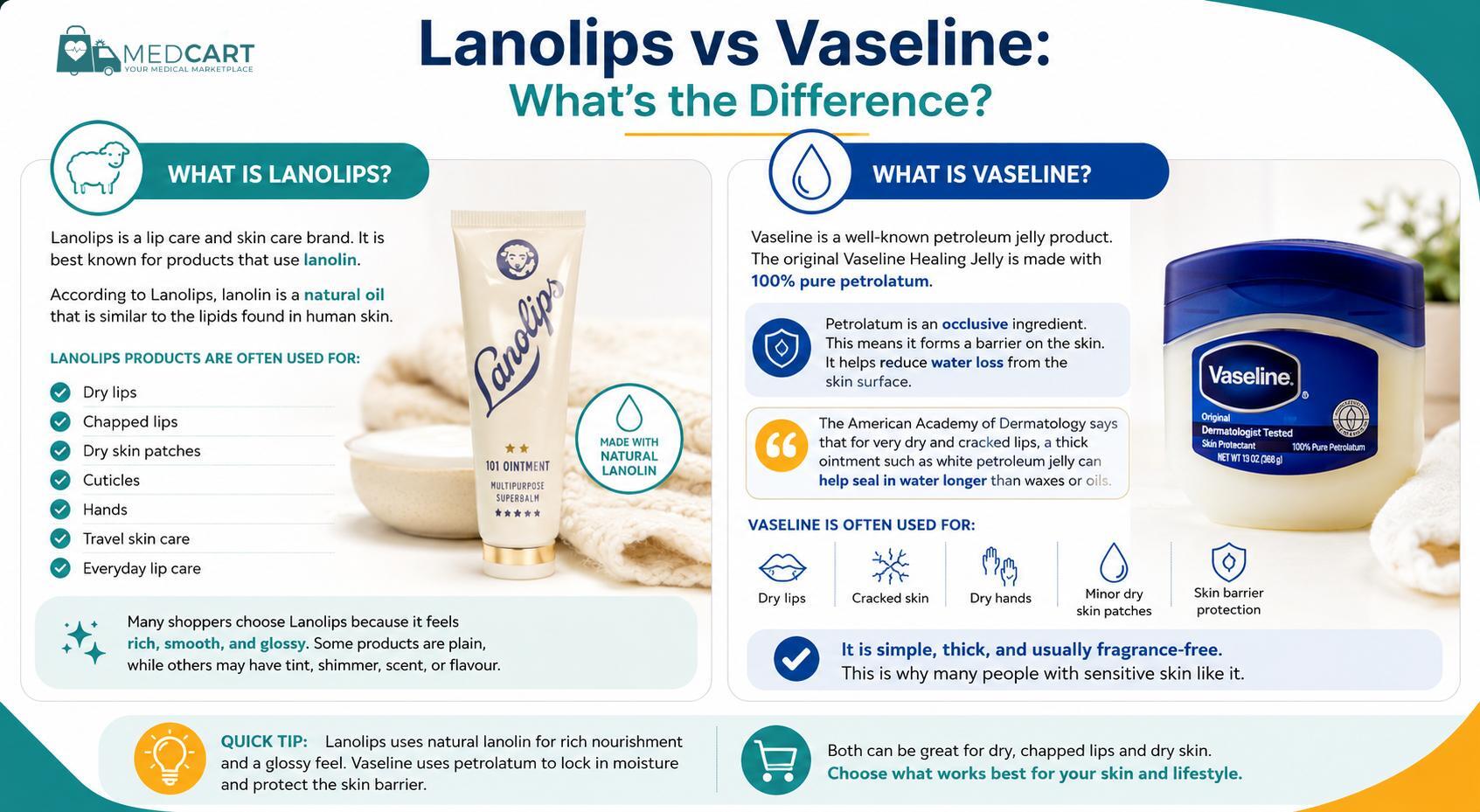 Lanolips vs Vaseline and its the difference Lanolips vs Vaseline and its the difference