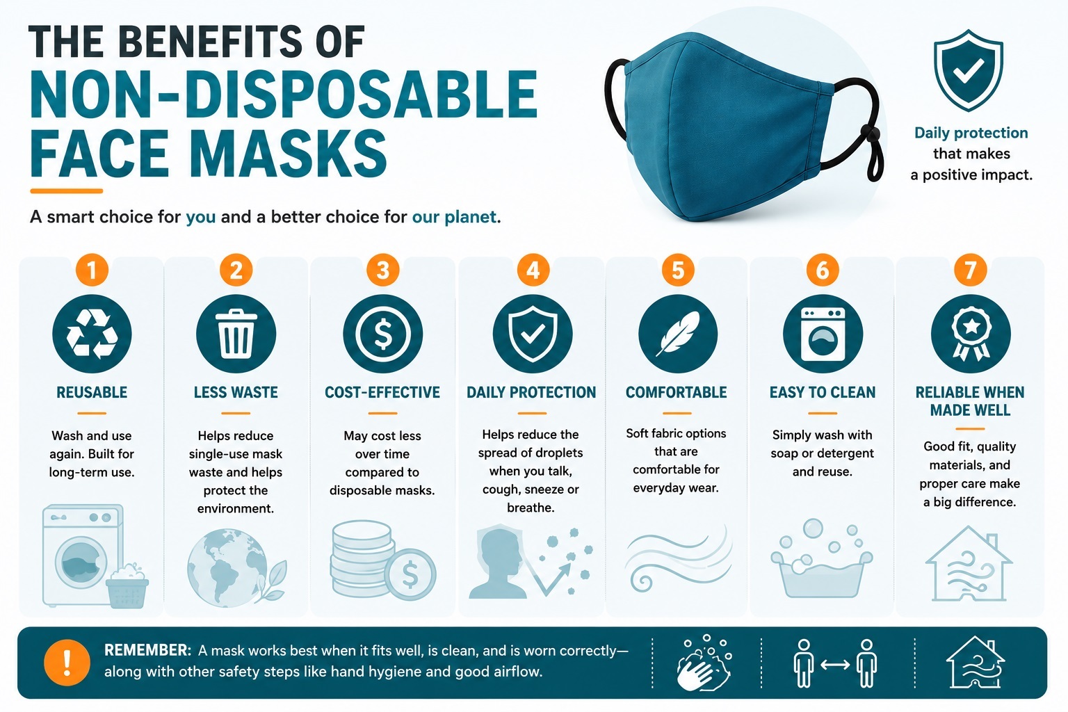 Main Benefits of Non-Disposable Face Masks Main Benefits of Non-Disposable Face Masks
