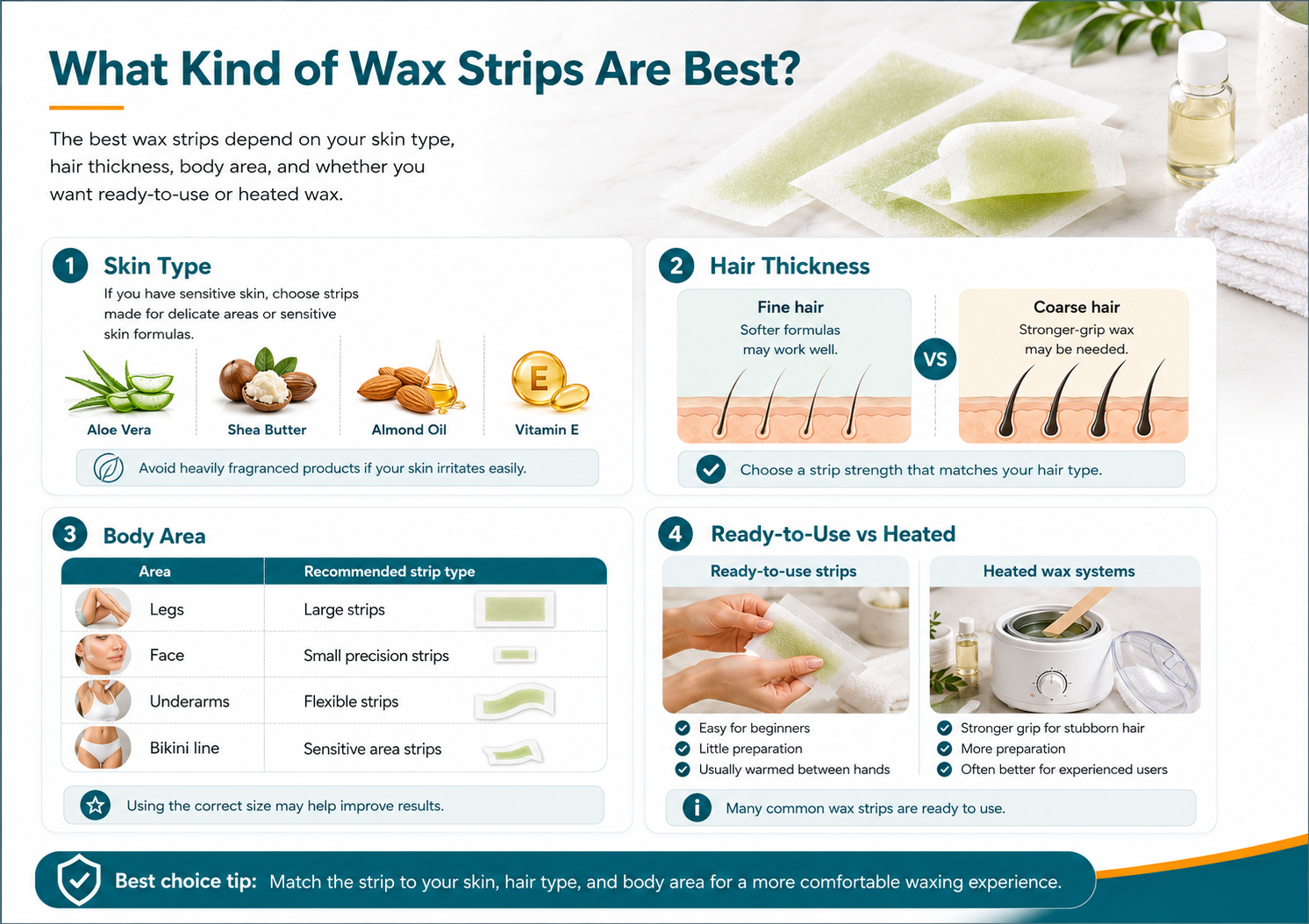 What kind of wax strips are best